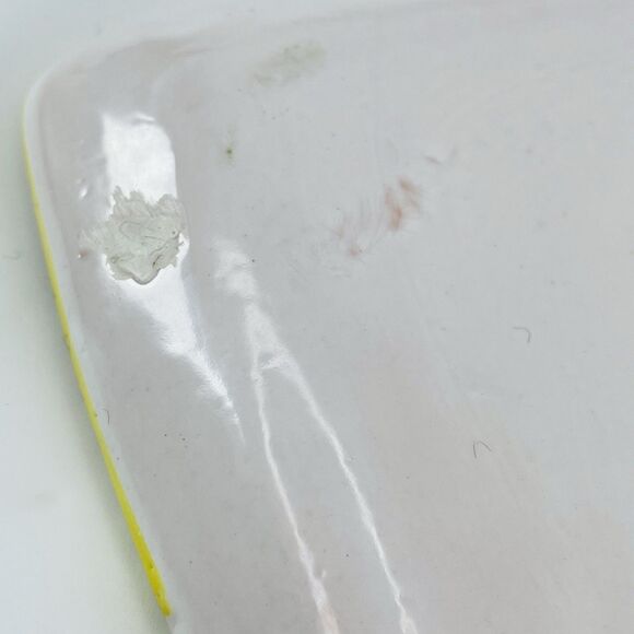 Italy Pottery Majolica Snack Tray Cup Holder Galletto Rooster Terracotta VTG - Picture 11 of 16